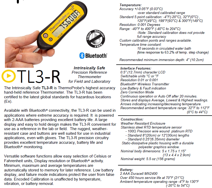 ThermoProbe TL3-R